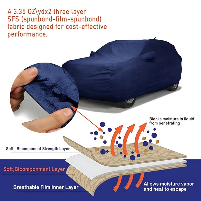 Premium 100% Waterproof Car Cover – Ultimate Protection for Your Car