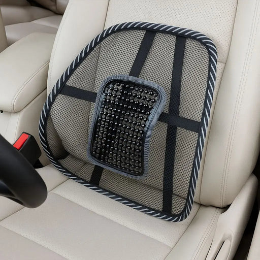 Car Back Support Massage Design Black Mesh Lumbar Pads Ventilate Auto Seat Cushion Cool Wrist Protectors 