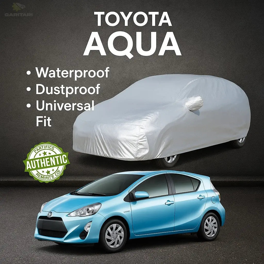 TOYOTA Car Universal Waterproof Dustproof Body Cover (Aqua) - GariTari গাড়িটারি