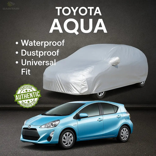 TOYOTA Car Universal Waterproof Dustproof Body Cover (Aqua) - GariTari গাড়িটারি